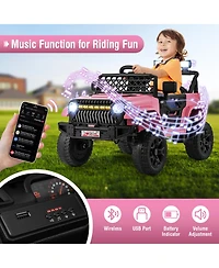 12V Kids Ride on Truck Car with Parental Remote and Music Player
