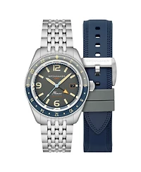 Spinnaker Men's Fleuss Gmt Automatic Solid Stainless Steel Bracelet Watch