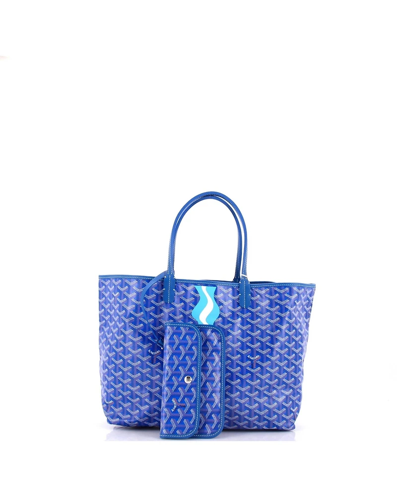 Pre-Owned Goyard Pm Saint Louis Tote Printed Coated Canvas