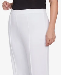 Alfred Dunner Plus Nantucket Pleated Wide Leg Ankle Pants