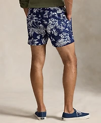 Polo Ralph Lauren Men's 5.75-Inch Traveler Bear Swim Trunks