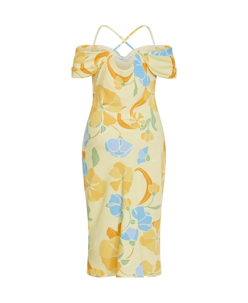 City Chic Plus Cady Print Dress