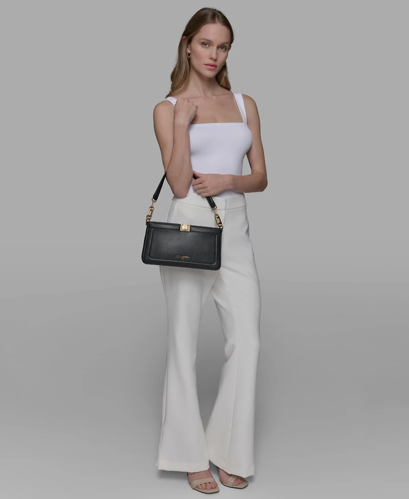 Karl Lagerfeld Paris Ivette Leather Shoulder