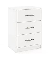 3-Drawer Nightstand with Storage for Bedroom or Living Room, Compact Design