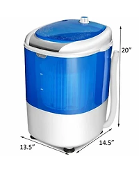 5.5 lbs Portable Semi Auto Washing Machine for Small Space