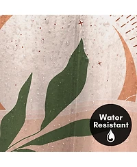 71x74 Boho Desert Shower Curtain - 100% Polyester - Water-Resistant Bath Curtain