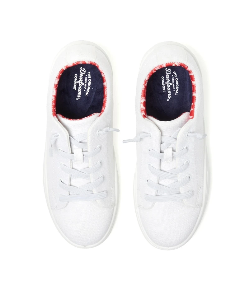 Dearfoams Women's Mabel Woven Slip On Sneaker