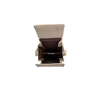 Susu Cream Leather Bucket Bag Off White Unique Leather Crossbody Purse Women's Handbag
