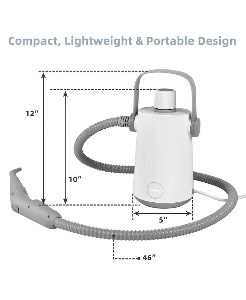 1000W Multifunction Portable Hand-held Steam Cleaner with 10 Accessories