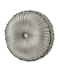 J Queen New York Martina Tufted Decorative Pillow, 15" Round