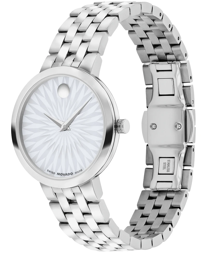 Movado Women's Museum Classic Swiss Quartz Stainless-Steel Watch, 29.5mm