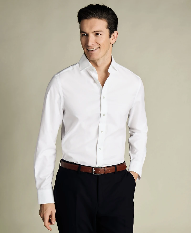 Charles Tyrwhitt Men's Slim-Fit Poplin Dress Shirt