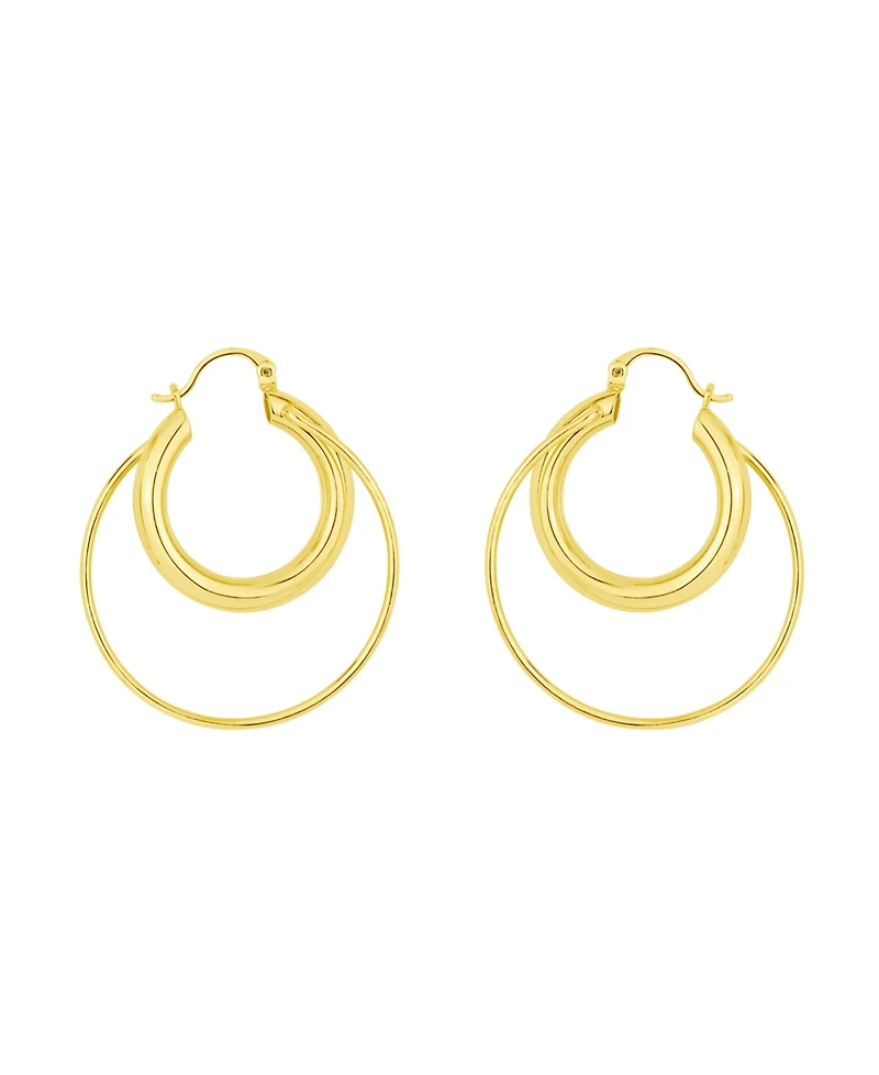 And Now This Double Row Hoop Earrings