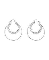 And Now This Double Row Hoop Earrings