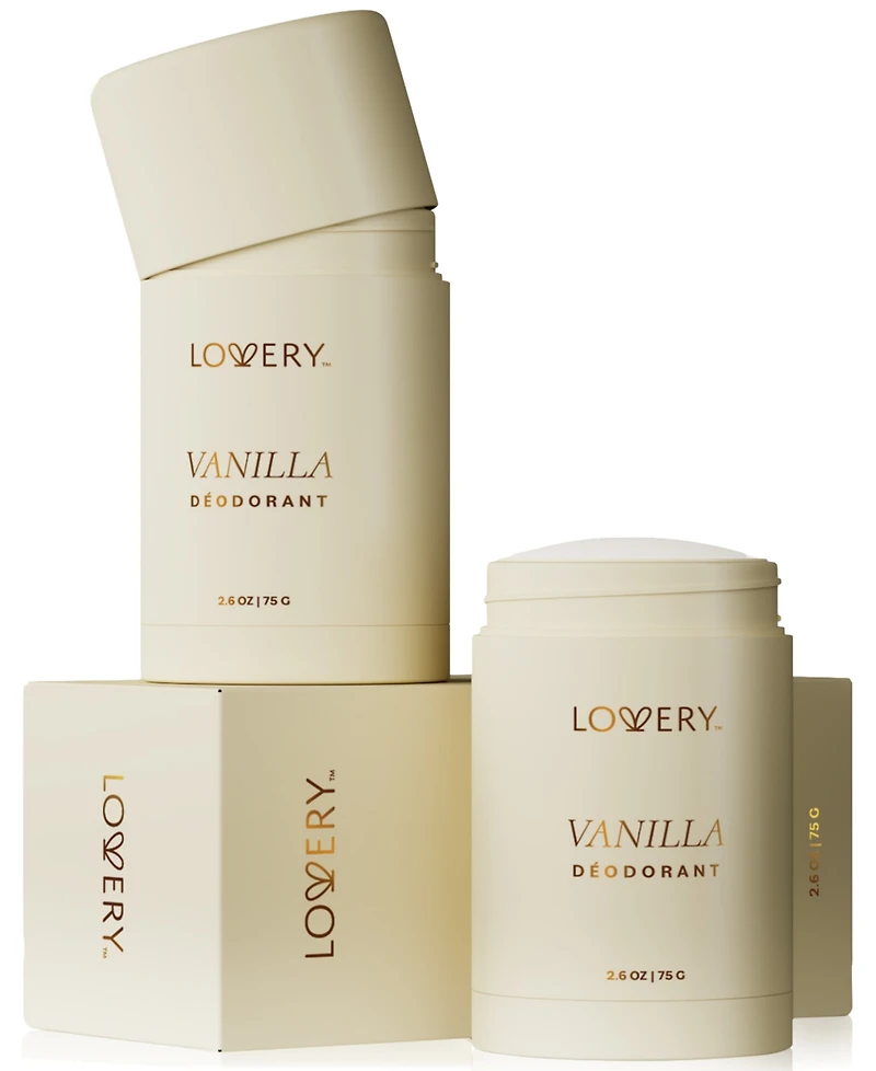 Lovery Vanilla Deodorant Stick, 2.6 oz.