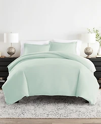 ienjoy Home Double Brushed Solid Duvet Cover Set, Twin/Twin Xl