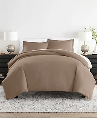 ienjoy Home Double Brushed Solid Duvet Cover Set, Twin/Twin Xl