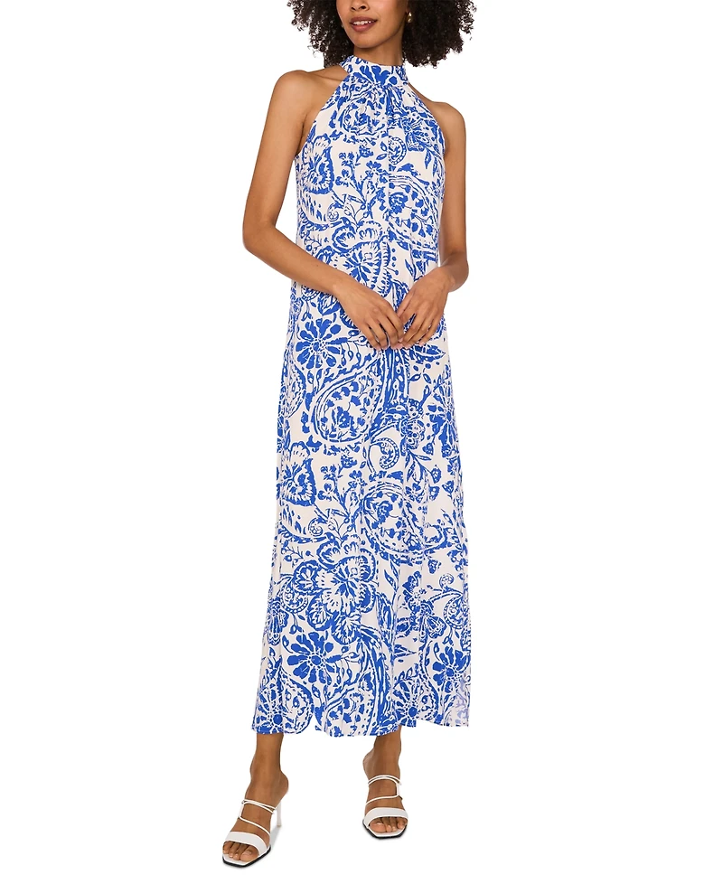 Vince Camuto Women's Paisley Halter-Neck Maxi Dress