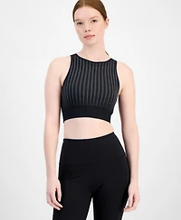 Id Ideology Women's High-Neck Cutout-Back Sports Bra