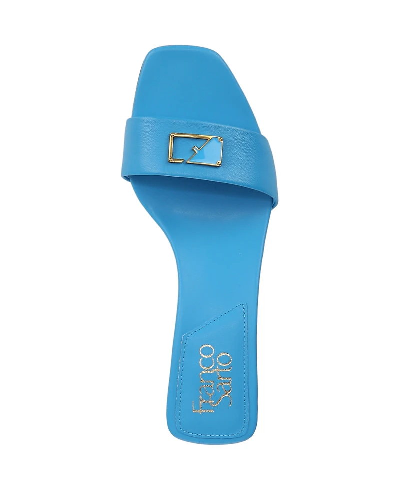 Franco Sarto Women's Roey Open Square Toe Slide Dress Sandals