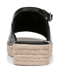 Franco Sarto Women's Rune Open Round Toe Slingback Espadrille Sandals