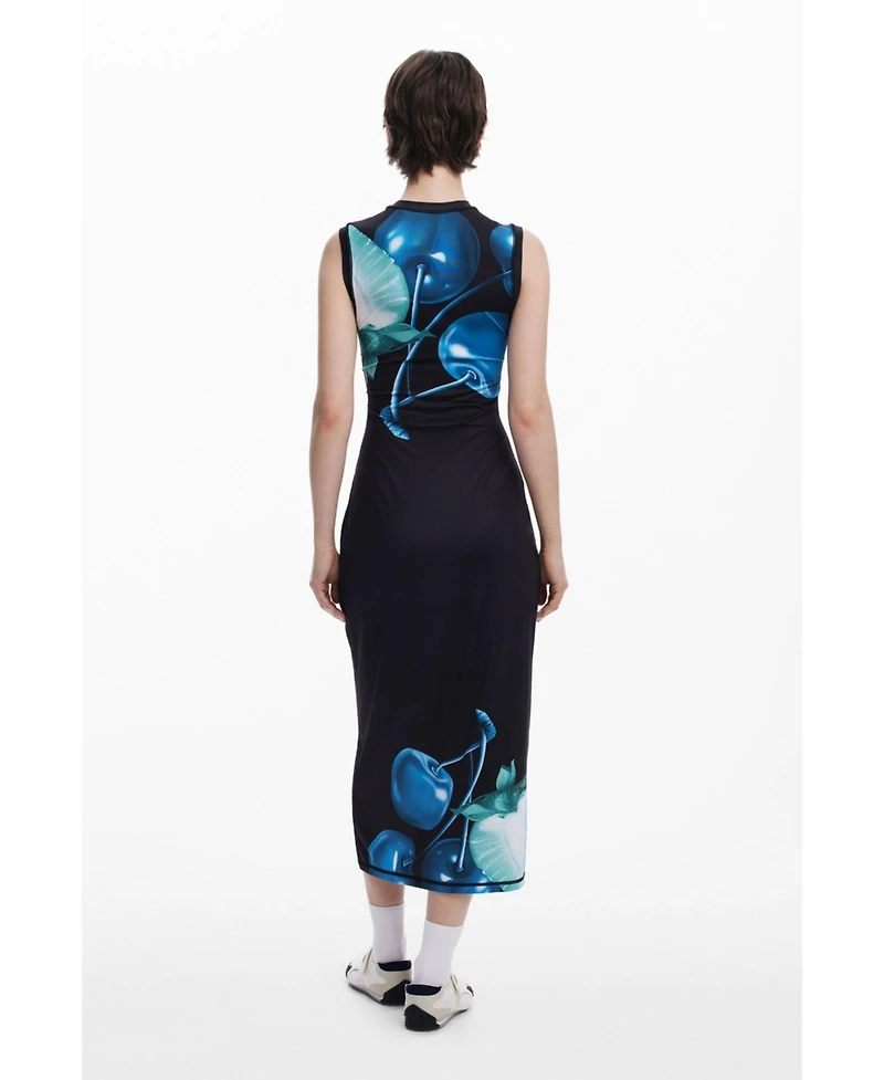 Desigual Women's Fitted cherry dress