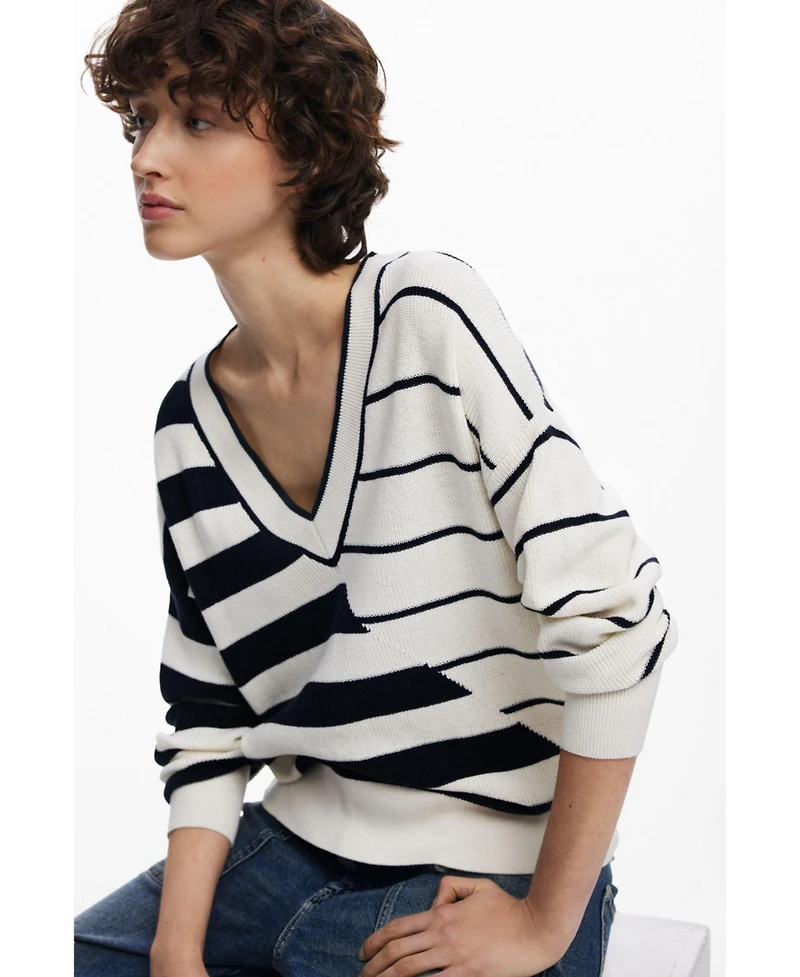 Desigual Women's Striped sweater