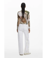 Desigual Women's High-neck horse T-shirt