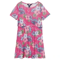 Lands' End Girls Short Sleeve Mesh Cover Up