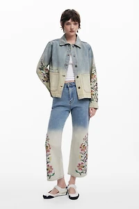 Desigual Women's Floral Culotte Jeans