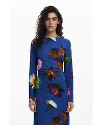 Desigual Women's Asymmetric midi dress