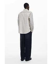 Desigual Men's Asymmetric striped shirt