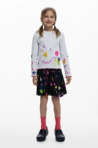 Desigual Girls Girls's Rib T-shirt with neon designs