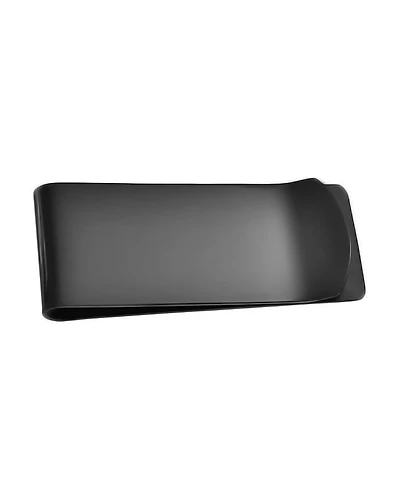 Bling Jewelry Basic Large Wide Strong Money Clip Card Holder - Black Gold Silver Stainless Steel