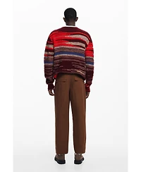 Desigual Men's Thick striped sweater