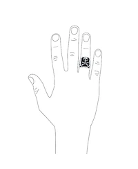 Bling Jewelry Stainless Steel Black Pirate Skull Crossbones Signet Ring Silver Tone