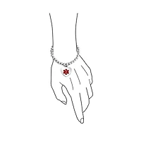 Bling Jewelry Medical Id Bracelet with Heart Charm and Stretchable Stainless Steel Tag