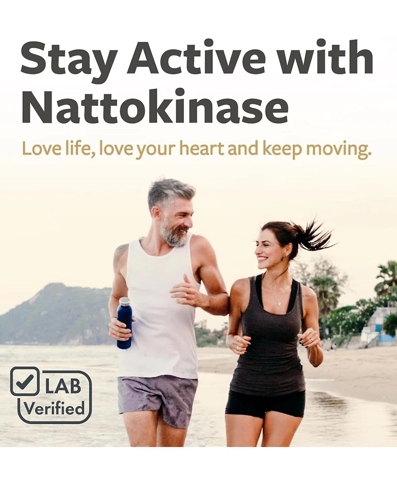 Nattokinase 2000 Fu (Non-gmo), Powerful Nattokinase Supplement Made from Naturally Fermented Soybeans for Heart Health Support, Healths Harmony