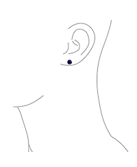 Bling Jewelry Geometric Honeycomb Hexagon Cz Stud Earrings , 14K Gold Sterling Silver