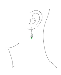 Bling Jewelry Celtic Love Knot Cz Dangle Earrings Sterling Silver