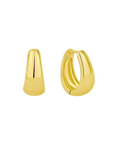 And Now This Graduated Huggie Hinged Hoop Earrings