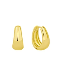 And Now This Graduated Huggie Hinged Hoop Earrings