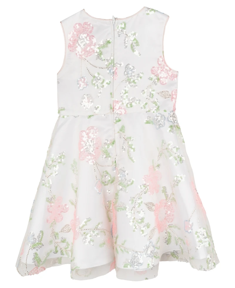 Rare Editions Toddler and Little Girls Beaded Sequin Social Dress