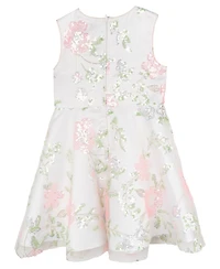 Rare Editions Toddler and Little Girls Beaded Sequin Social Dress