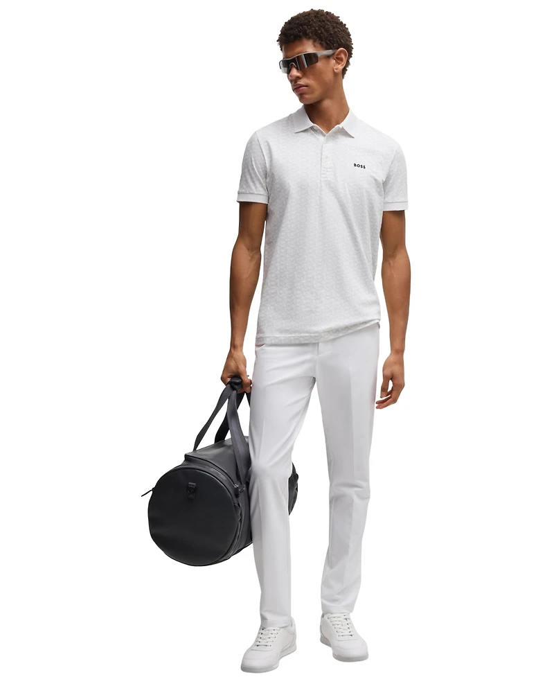 Boss by Hugo Men's Stretch Cotton Printed Paddy Polo Shirt