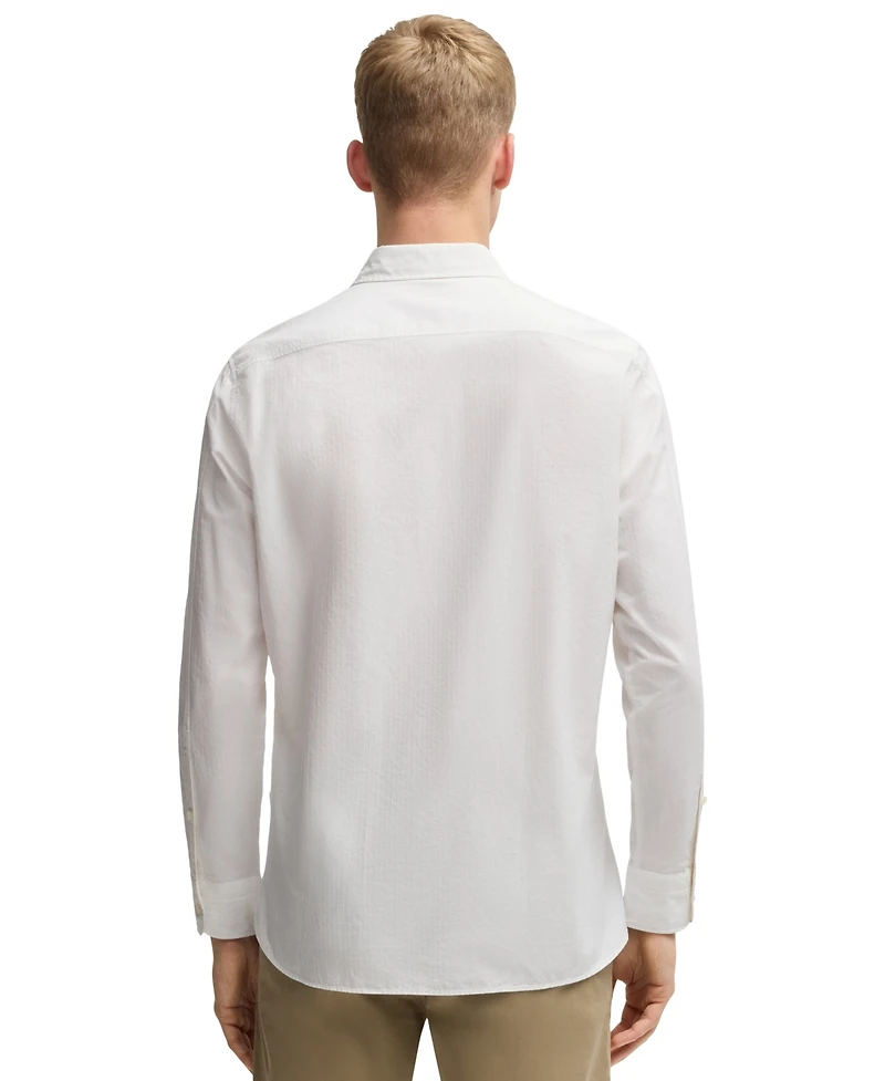 Boss by Hugo Men's Cotton Dobby Regular-Fit Shirt