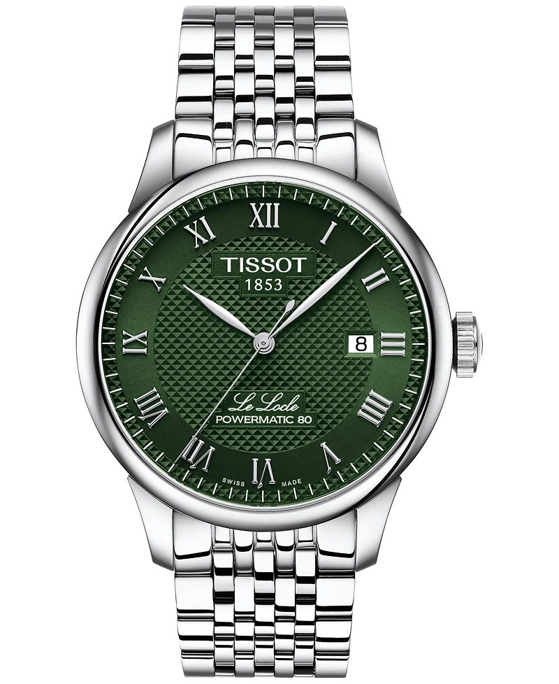 Tissot Men's Swiss Automatic Le Locle Powermatic 80 Stainless Steel Bracelet Watch 39mm