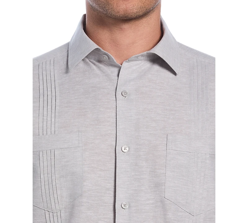Cubavera Men's Linen Blend Four-Pocket Shirt