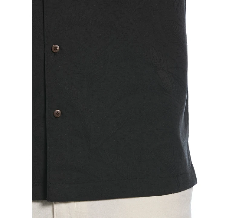 Cubavera Men's Palm Print Short-Sleeve Button-Down Shirt