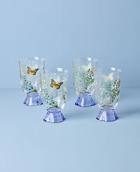Lenox Butterfly Meadow Herbs Tall Tumblers, Set of 4